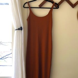 Burnt copper dress